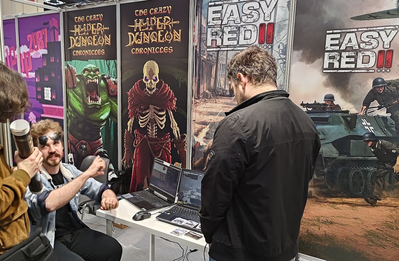 Corvostudio at a games fair